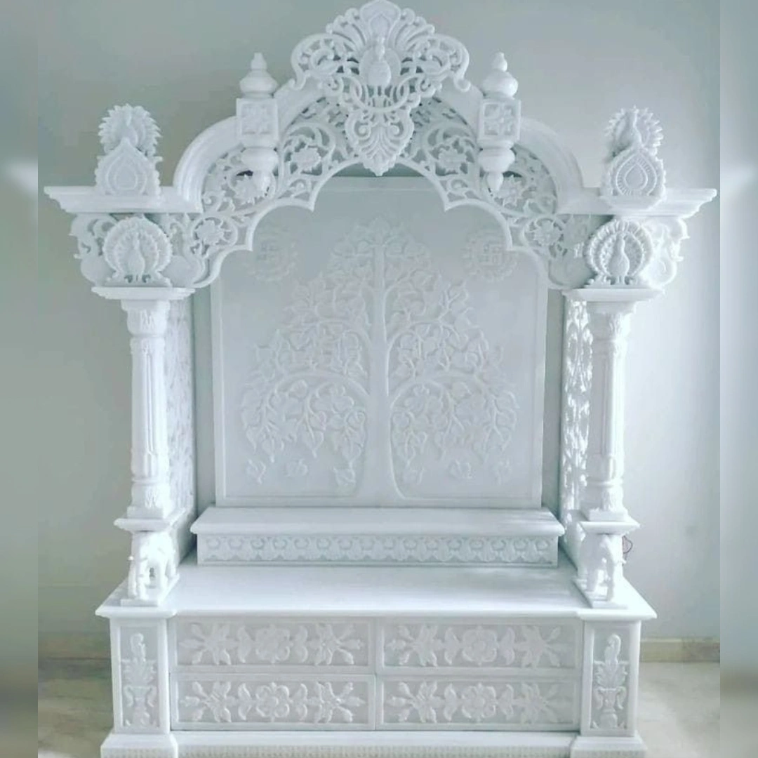 Classic White Marble Temple